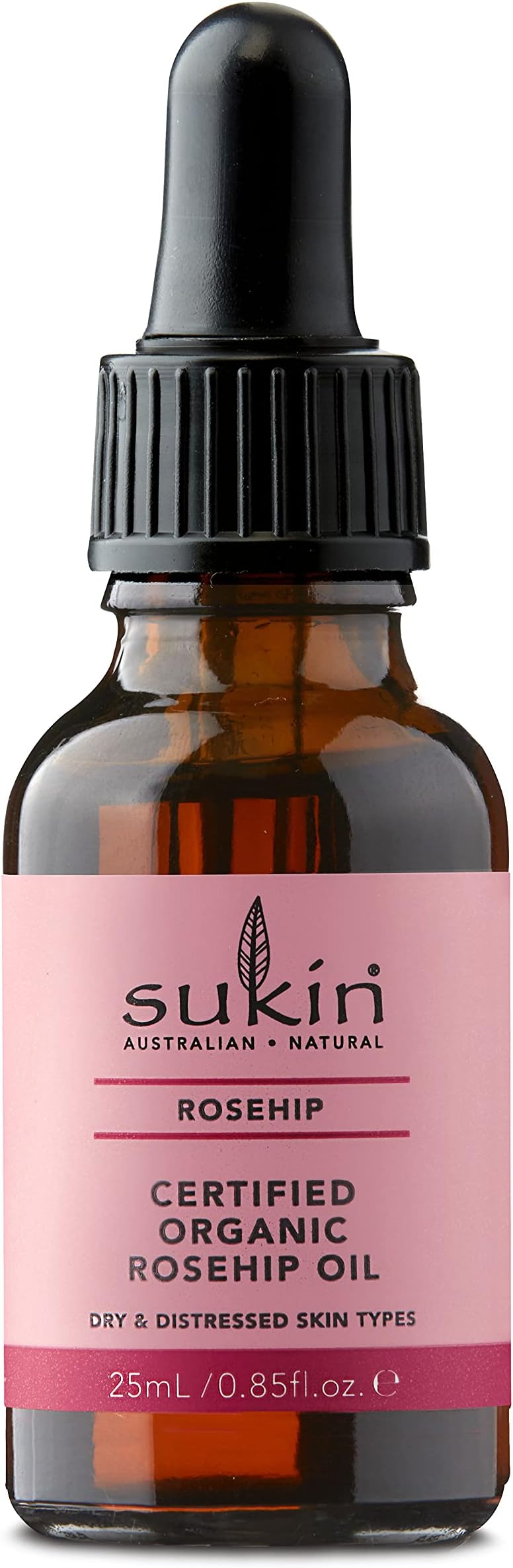 Sukin Certified Organic Rosehip Oil, 0.85 fl oz