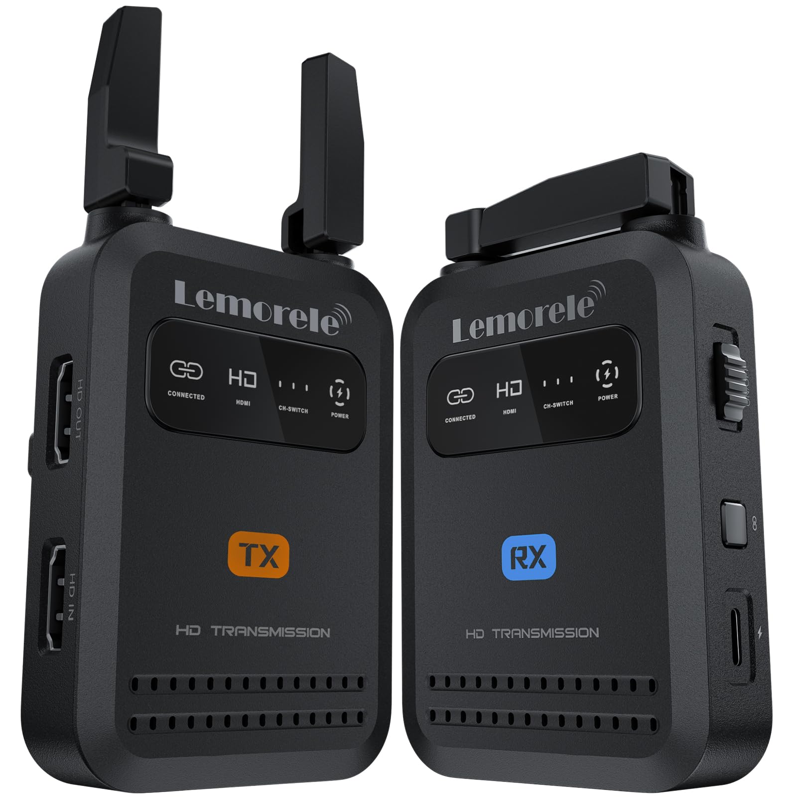 Amazon.co.jp: ワイヤレス HDMI 送受信機セット 200m 折りたたみ式 