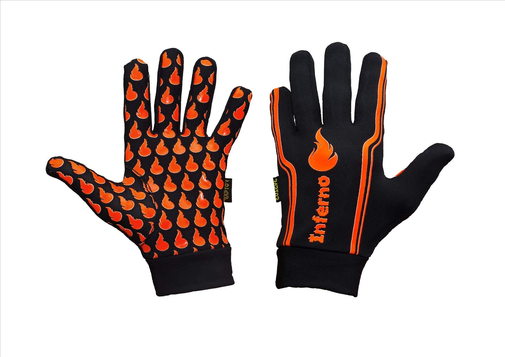 Raptor Inferno Kids/Junior Football/Rugby/Hockey Outfield/Field Player Thermal Silicon Grip Gloves. 6yrs – 13+ yrs: £5.95 (XS: 11-12 yrs)
