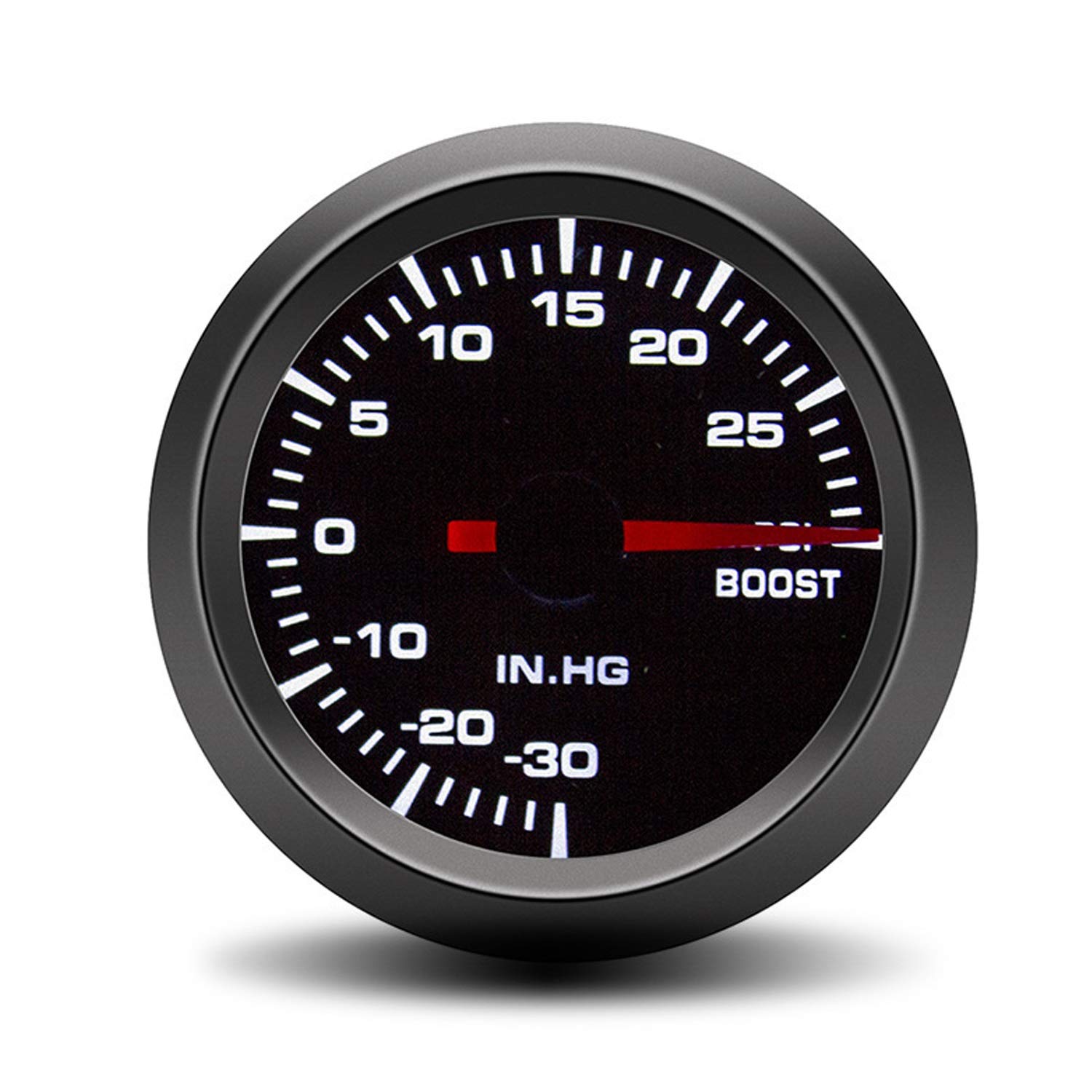 Auto Messgerät 2 "52mm Auto Auto Turbo Ladedruckanzeige -30~30 PSI Meter Schwarzes Hintergrundlicht zum Ersetzen