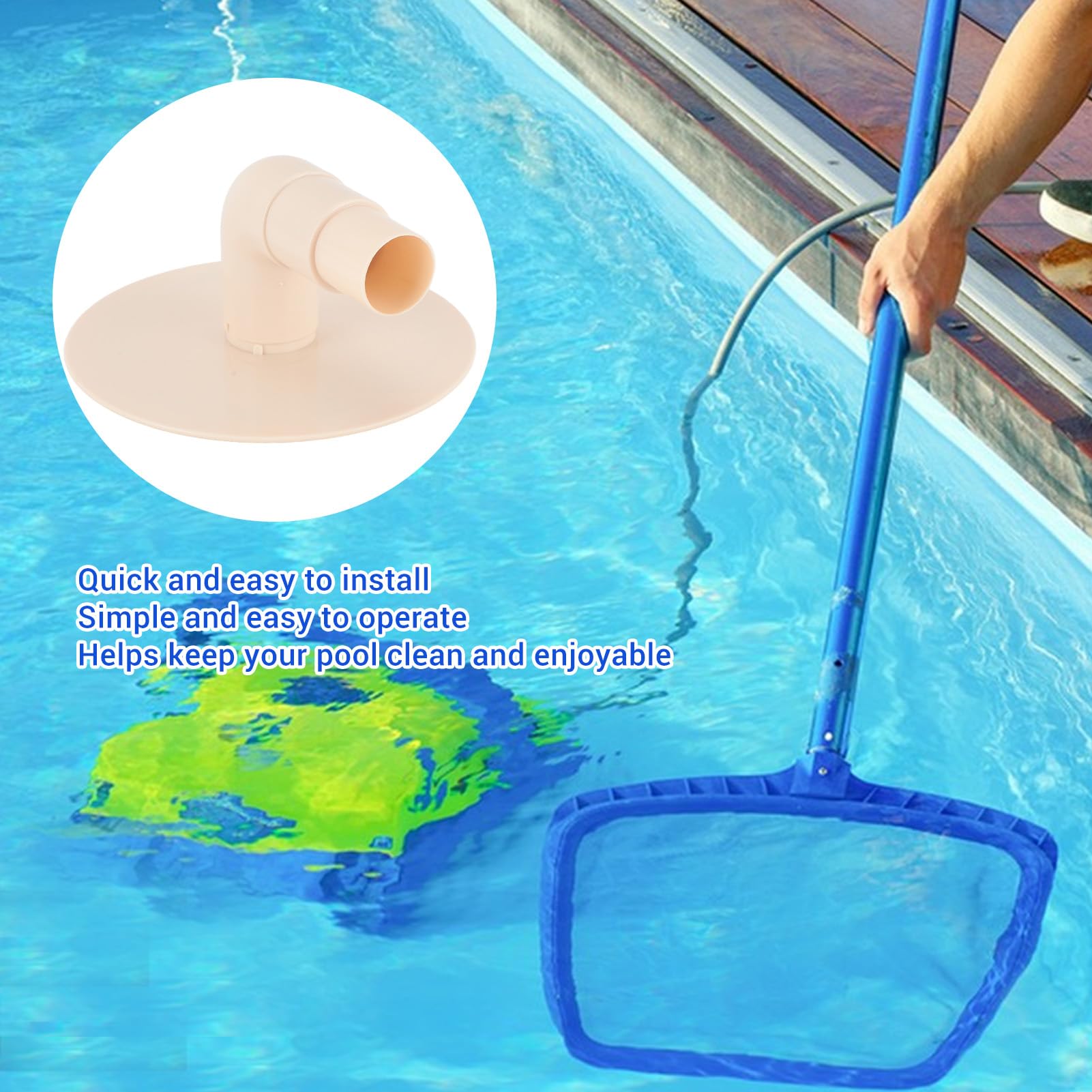 Zerodis Plaque d'Aspiration d'Écumoire de Piscine, Pièces de Rechange sous Vide, Plastique