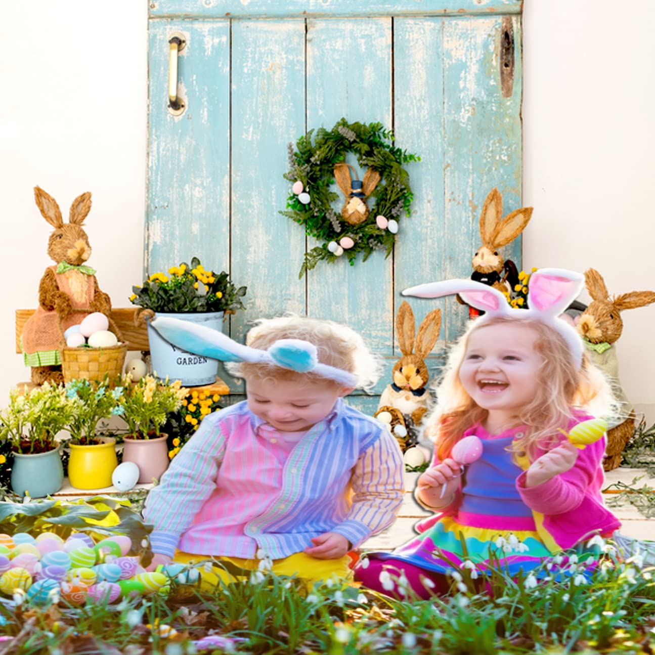 Lofaris Telón De Fondo Para Puerta De Granero De Primavera De 7 X 5 Pies  Para, image size:1295x1295