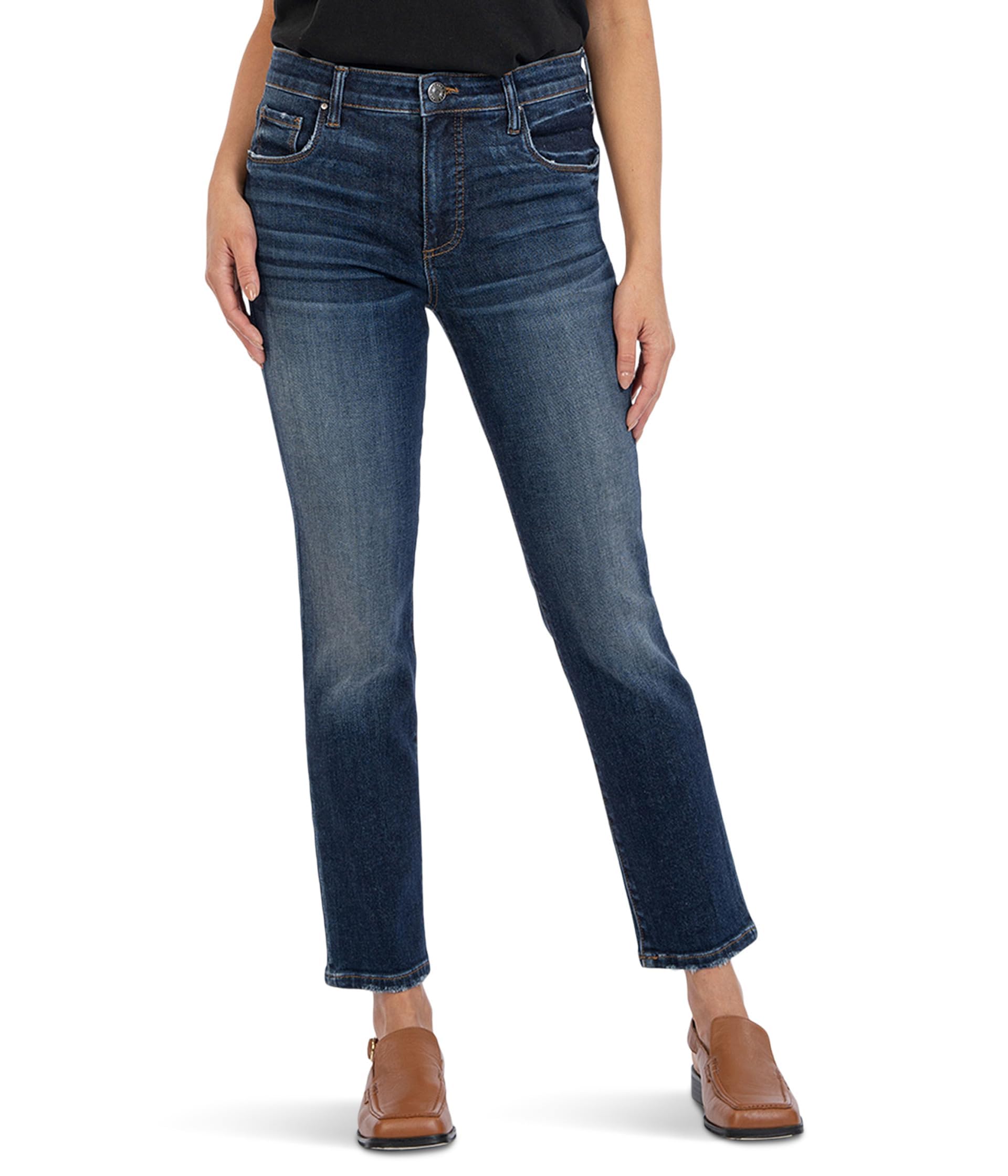 KUT from the KlothWomen's Reese High-Rise Fab Ab Ankle Straight Jeans in Enchantment
