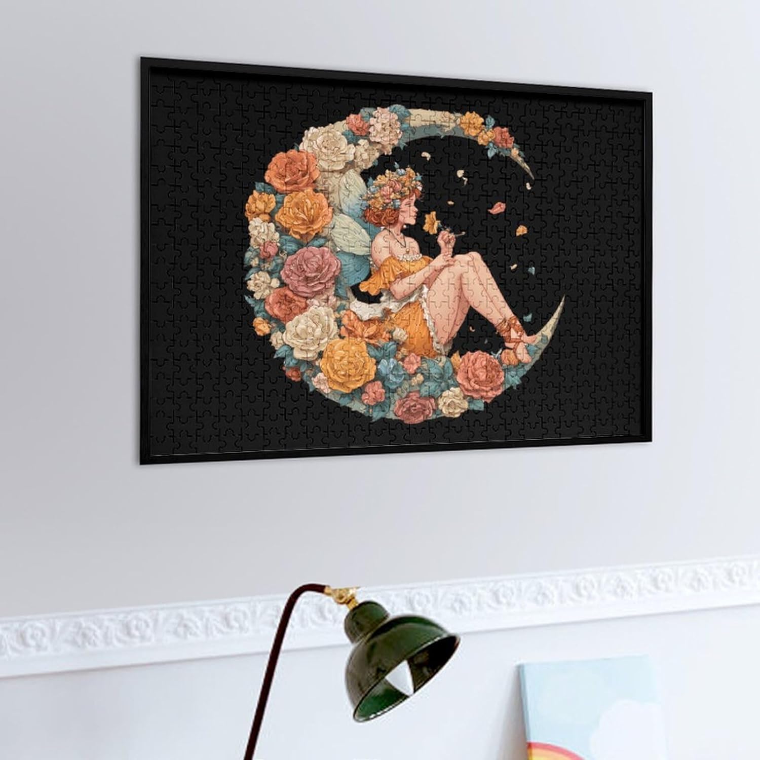 Flower Fairy Puzzles for Adults 500 PCS Wooden Jigsaw Puzzle Wall Decor Christmas