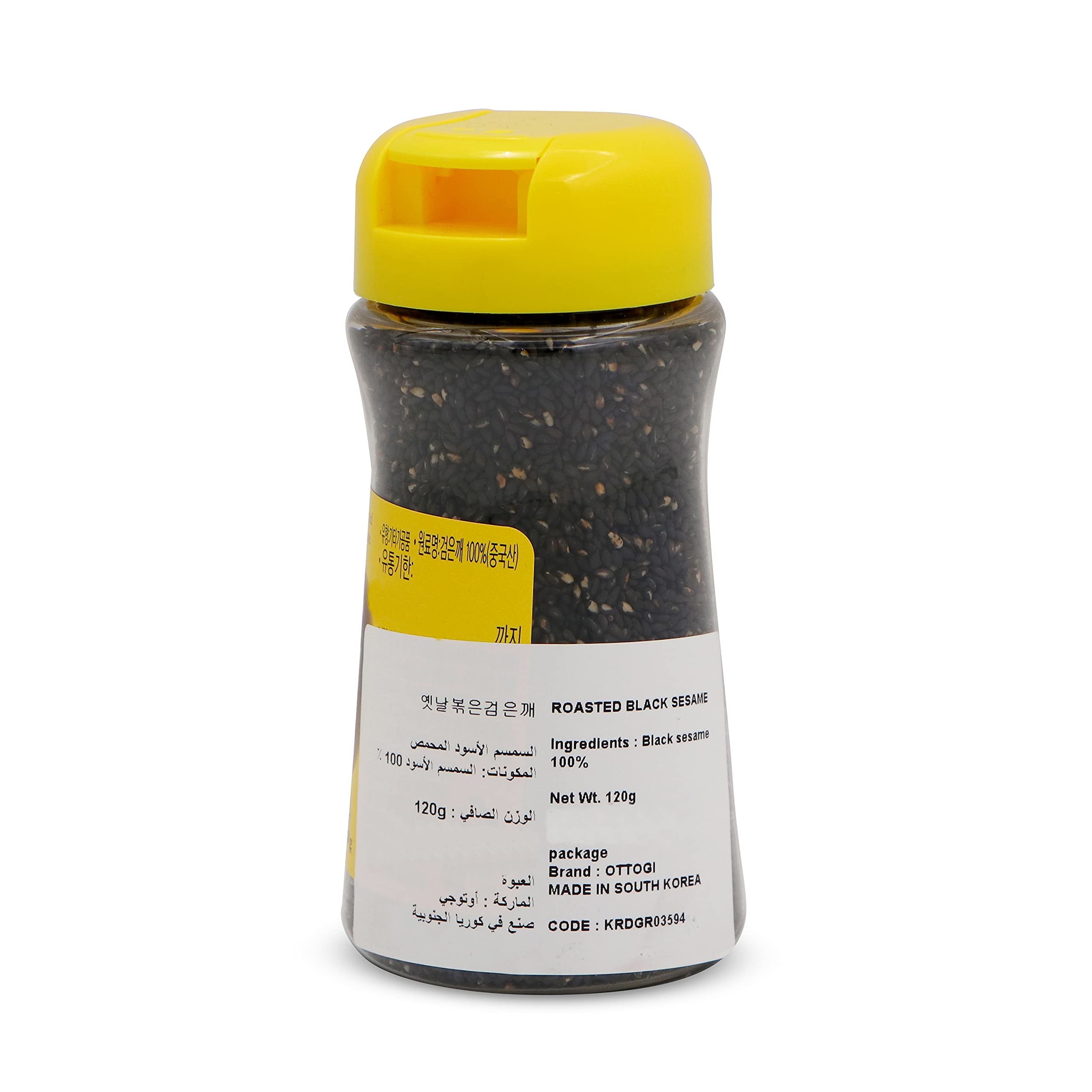 Buy Ottogi Roasted Black Sesame Seed Hulled, High in Protein, Iron