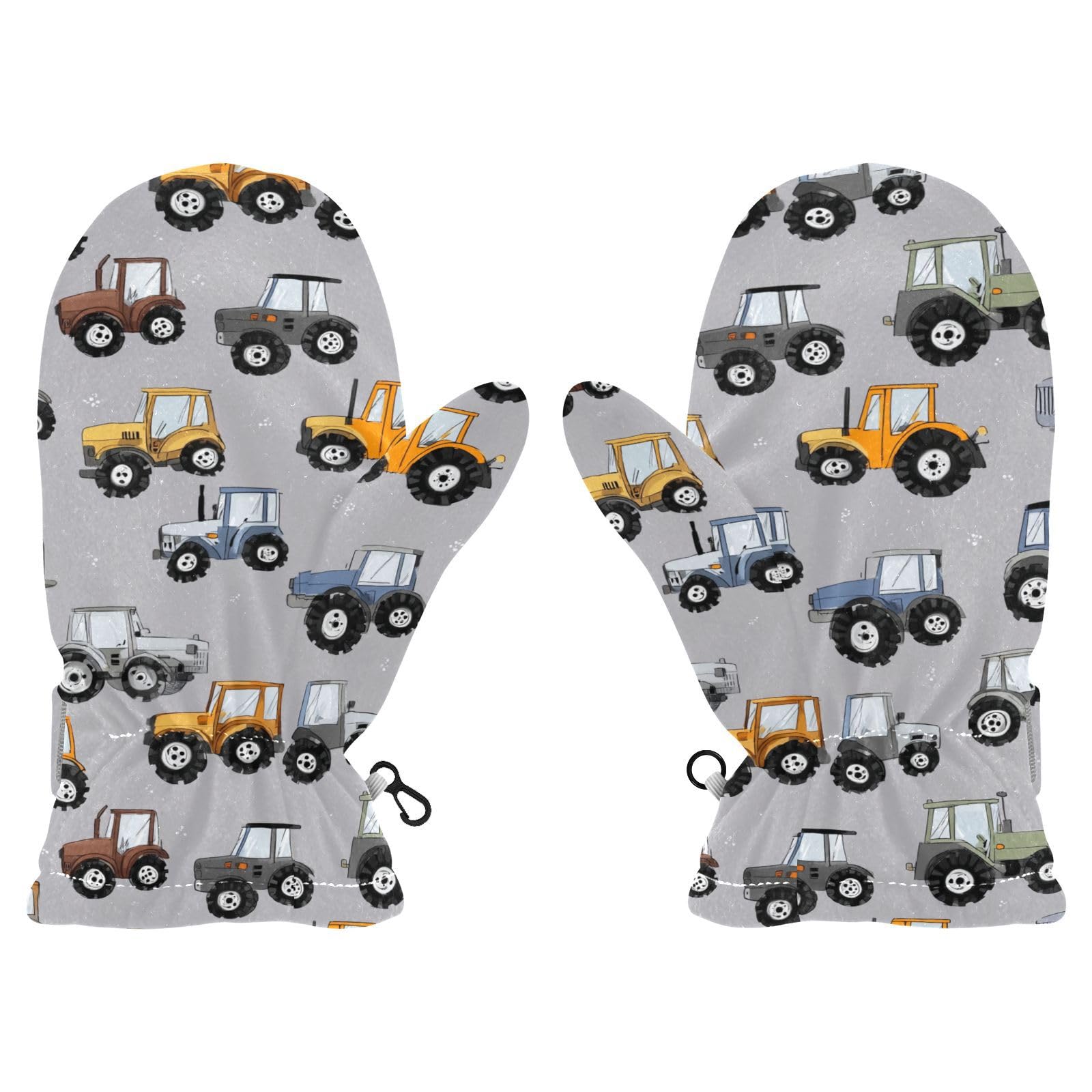 Plaaee Early 1990s Pattern Kids Glove Warm Mitten Winter Favor for Toddler Boys and Girls Children Cold Weather Gloves