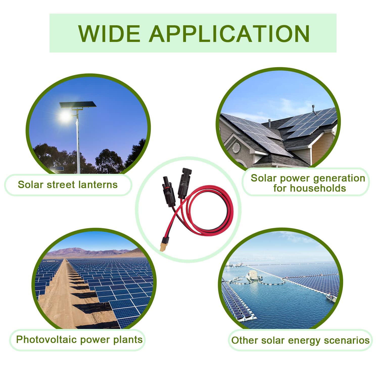 Câble de charge solaire Adaptateur de panneau solaire mâle vers XT60 mâle Câble solaire pour River Pro MAX Powerstation 757 Powerhouse et EF DELTA 2 Powerhouse Solar Generator（12 AWG 60CM）