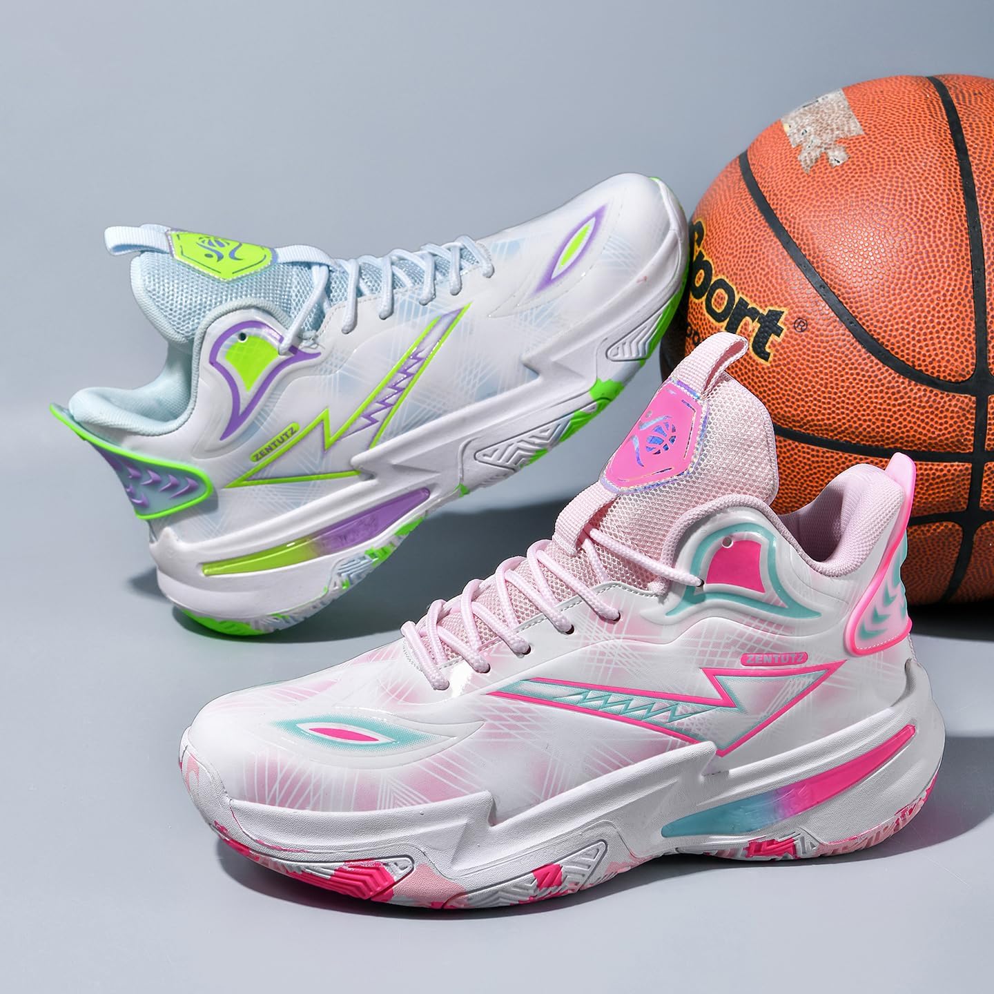 Girls Boys Basketball Shoes High-Top Volleyball Big Kids Non-Slip Lightweight Indoor Outdoor Sport School Sneakers for Youth
