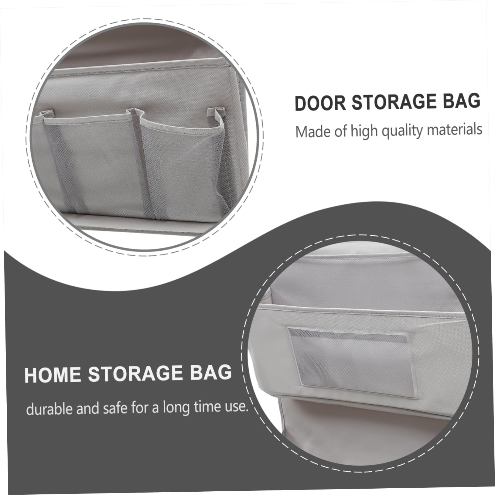 OUNONA Pochette Suspendue pour Placard à 3 Niveaux, Polyester Gris