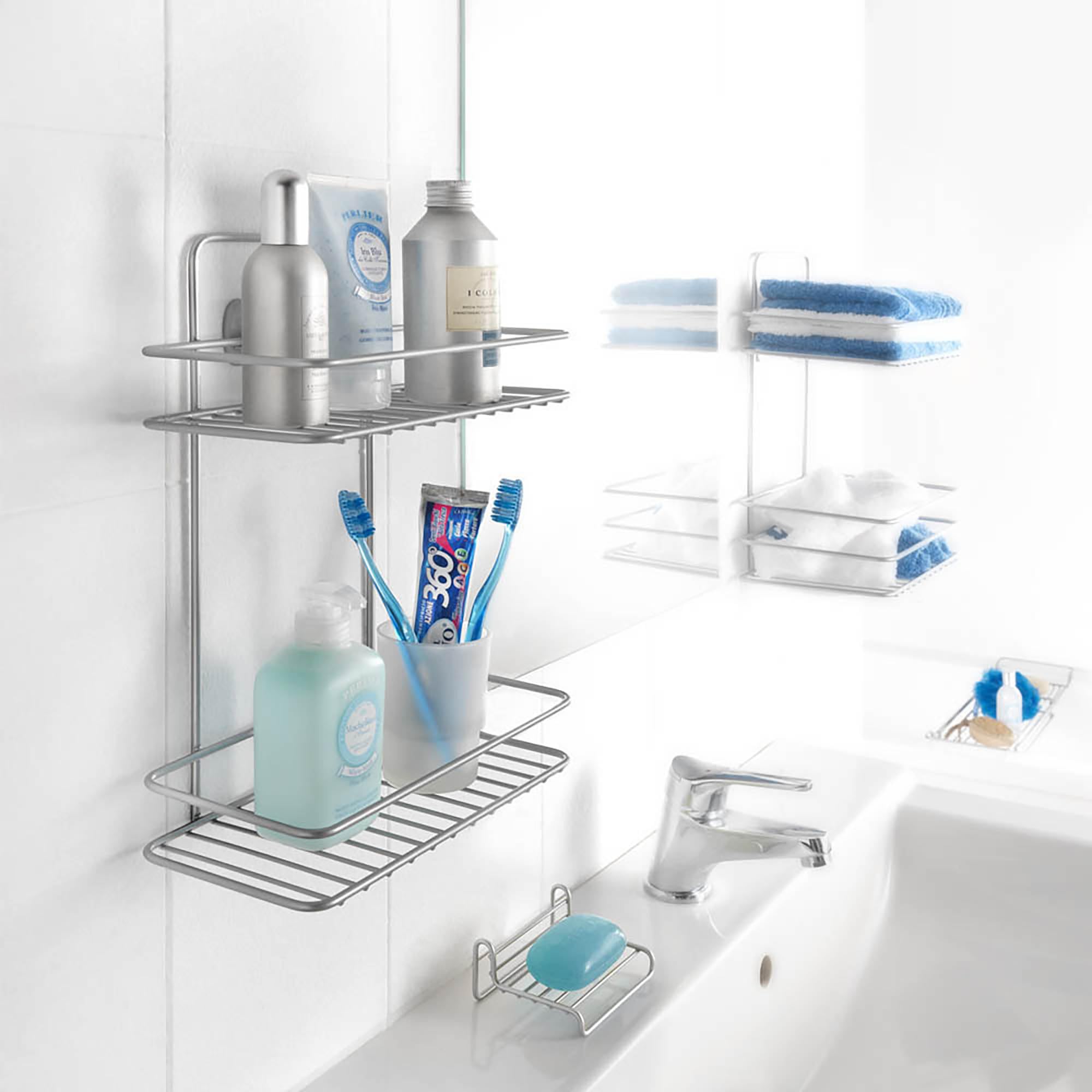 Metaltex "Reflex Shelf, Silver, 26 x 13 x 35 cm, 35 x 12.8 x 26.3 cm - Image 2