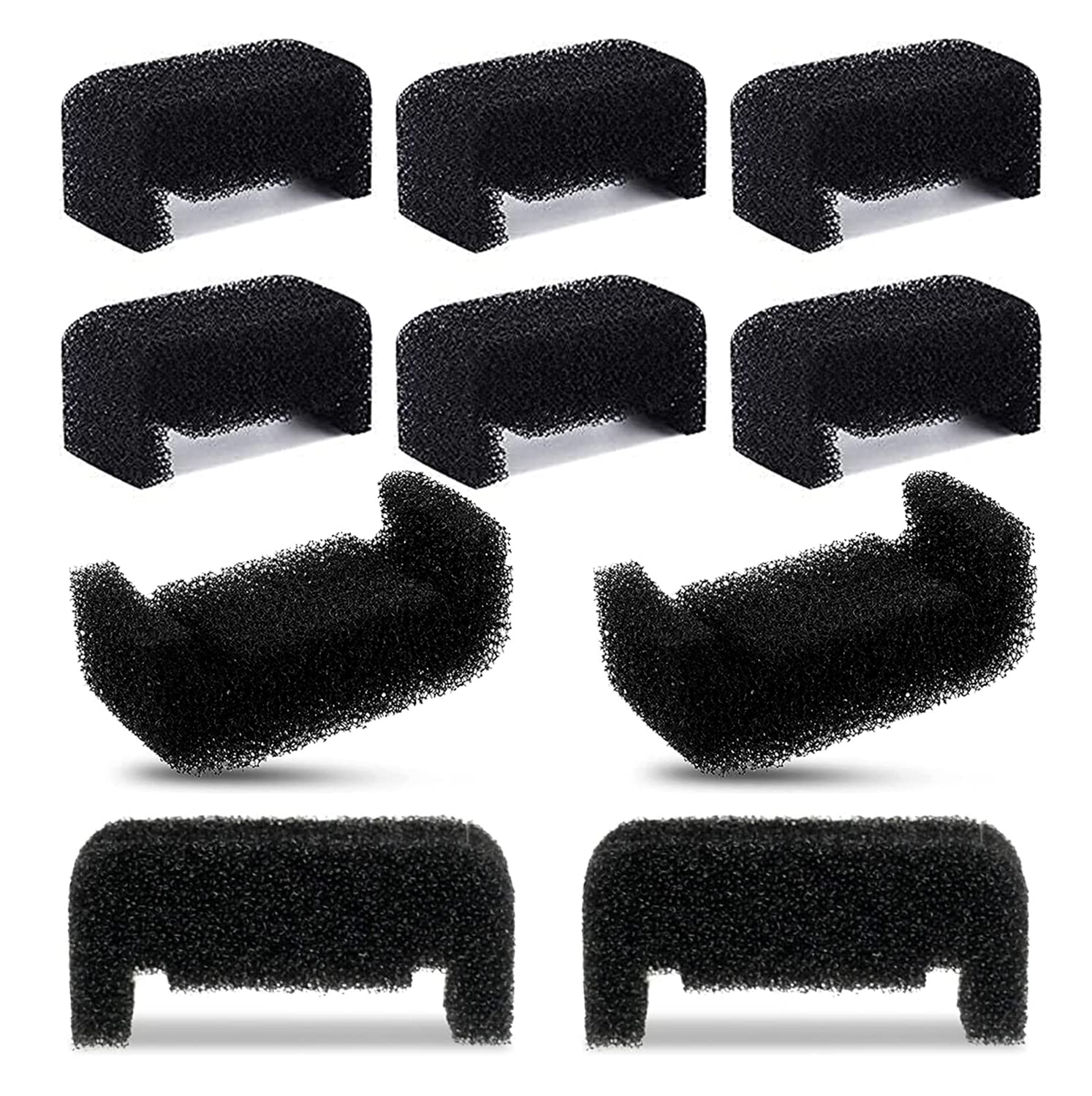 Hantoc 10 Piezas Esponjas de Filtros para Fuentes Gatos, Esponjas de Fuente para Gatos Flores Filtros Espuma de Repuesto para Bebedero Gatos y Perro