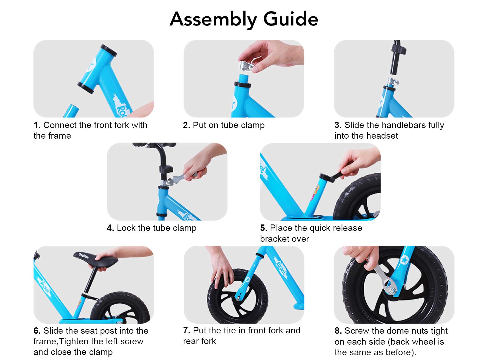 JOYSTAR 14 Inch Balance Bike for Boys Girls 3T to 6 Years Old Push