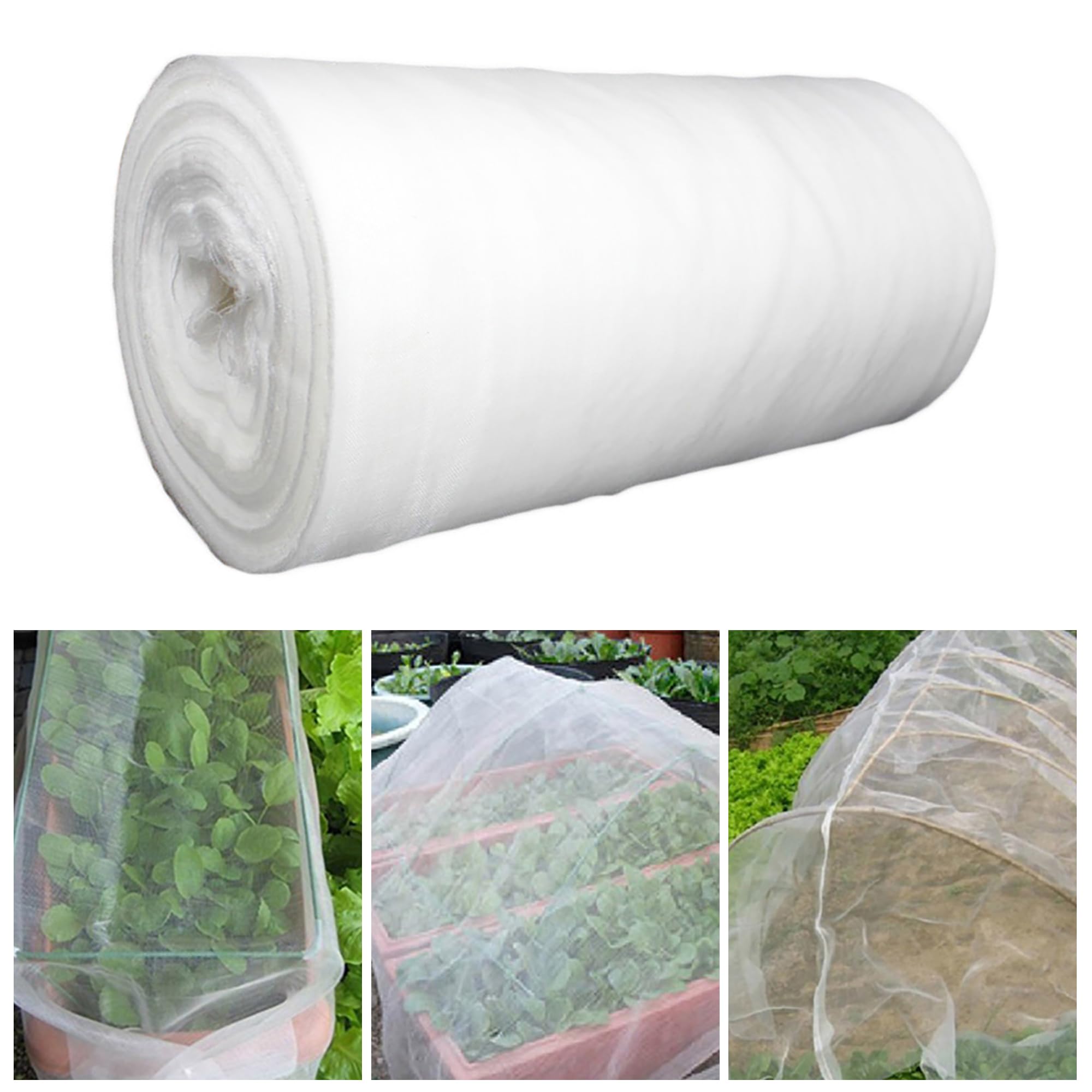 Insect Garden Fine Mesh Netting, Vegetable Plant Protect Net, Anti Butterfly, 60 Mesh, For Garden Fruit Crop Tree Greenhouse (1.5M x 10M