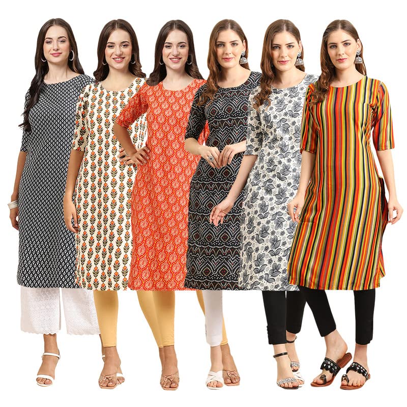 Image of Pinkmint Women's Crepe Regular Kurta