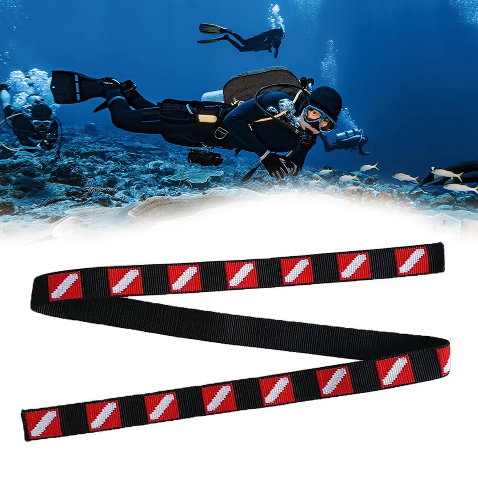 KAIXINXIN Diving Wrist Strap Diving Flags Webbing Diving Belt Light Weight Webbing Hand Diving Wristband for Scubas Diving