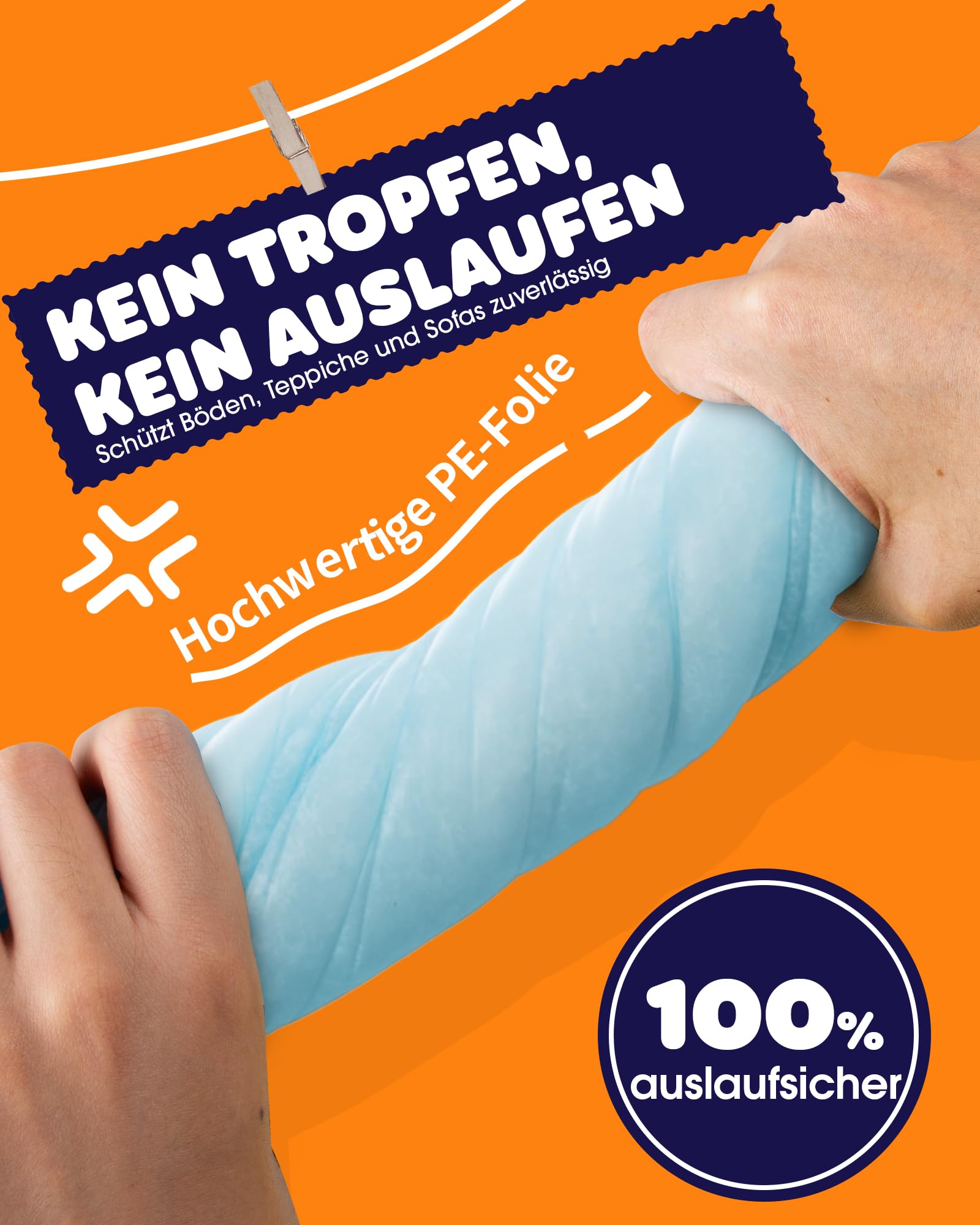 Powools Welpenunterlagen - Saugfähige PIPI Matten für Hunde, Schnelltrocknende Trainingspads, Auslaufsichere Welpen Unterlagen für Boden, Möbel & Auto, 56 x 56 cm, 100 Stück