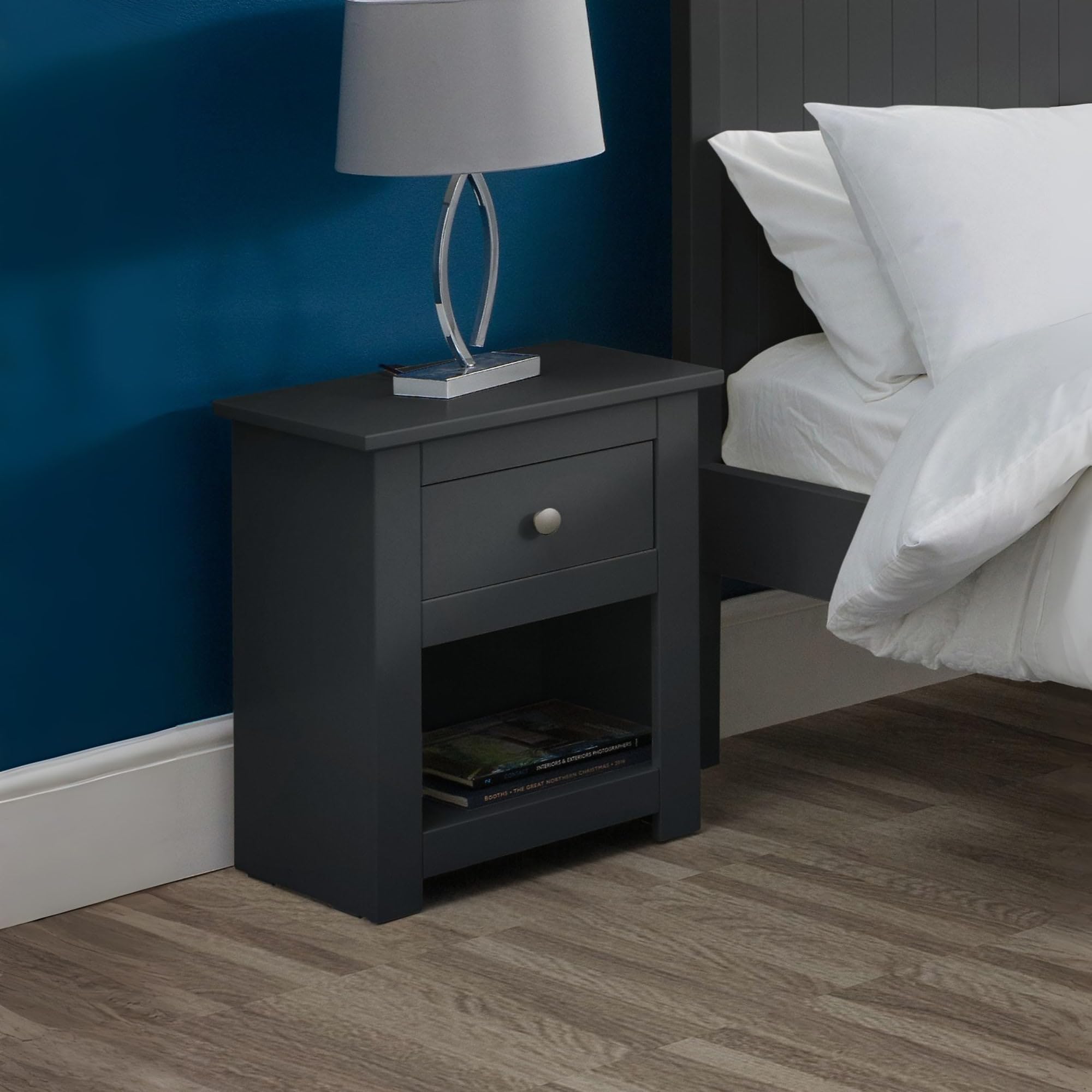 Julian Bowen Radley Bedside - Grey