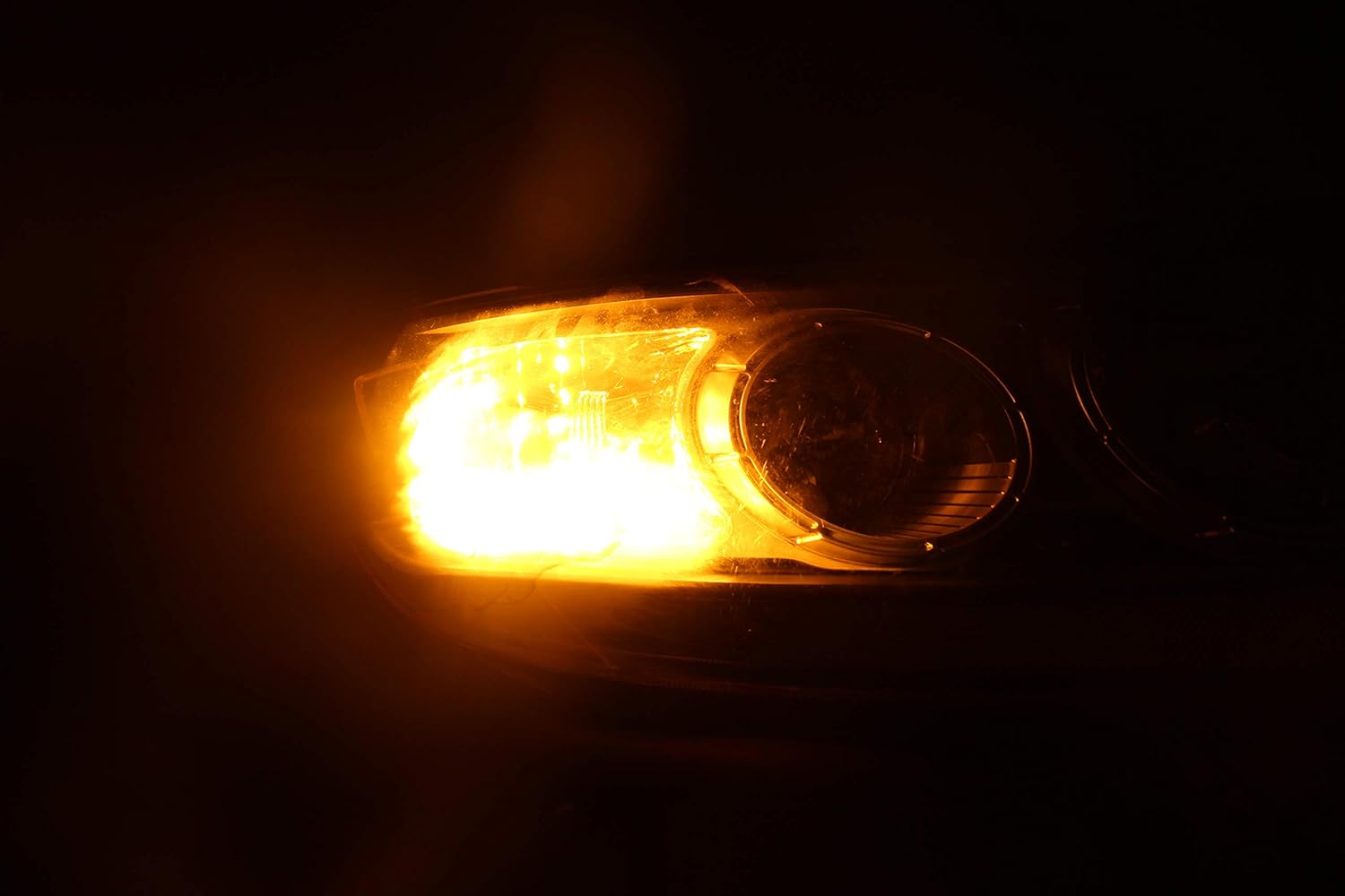 Alla Lighting Brightest CANBUS BAU15S 7507 LED Bulbs 3000Lm High Power 3030 30-SMD 12V LED 7507 Bulb 12V 21W PY21W 12496 7507 LED Turn Signal Light Bulbs, Amber Yellow