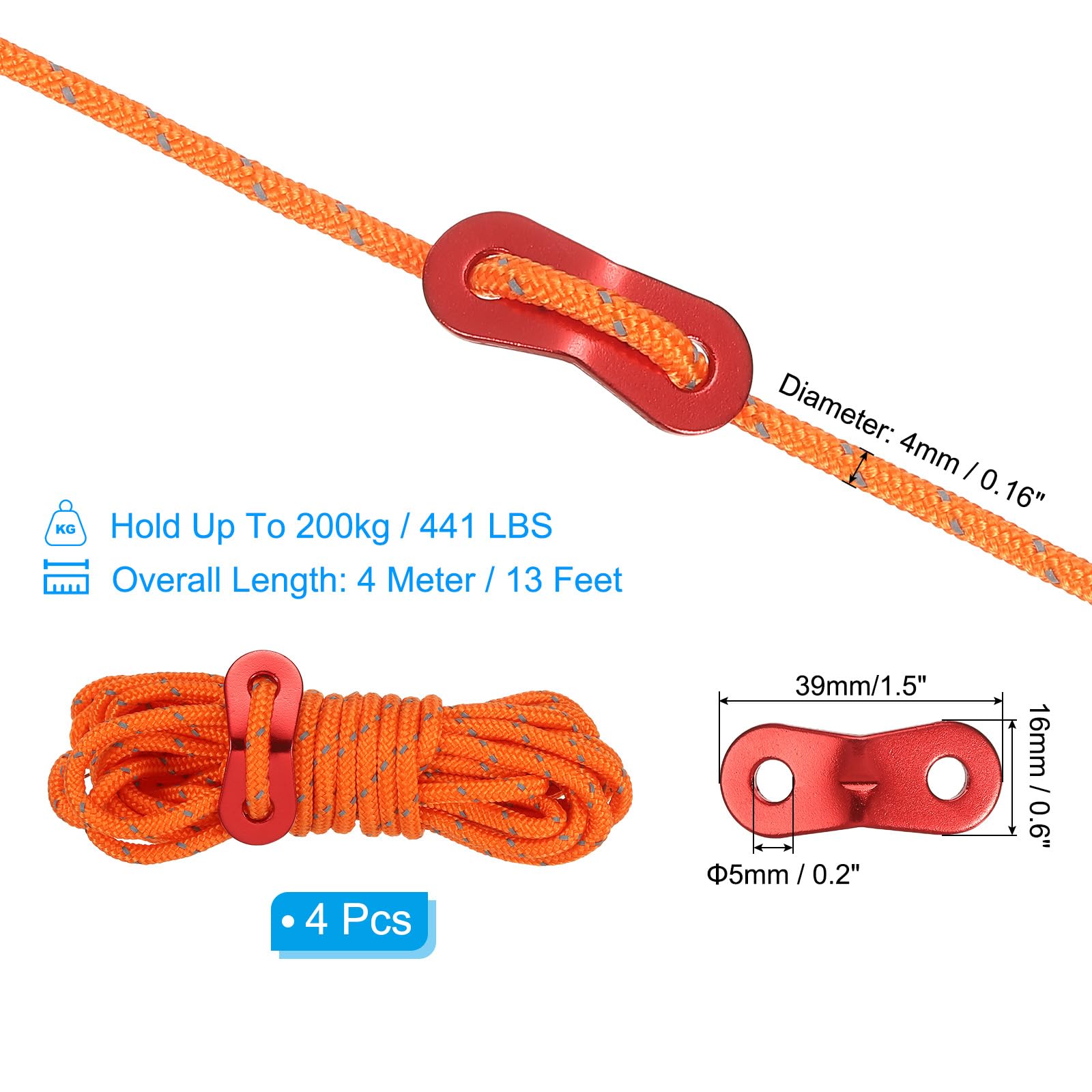 PATIKIL 4mm Tent Rope - Image 2