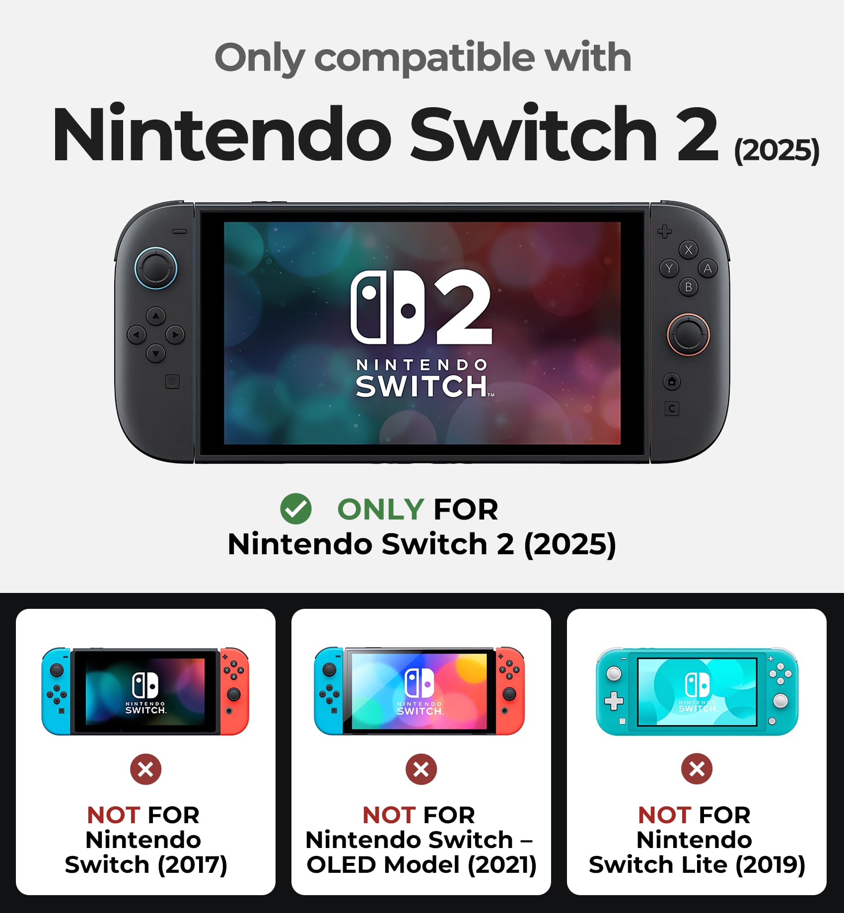 Amazon.co.jp: Dexnor Nintendo Switch 2 用 ケース 2025、 【超軽量