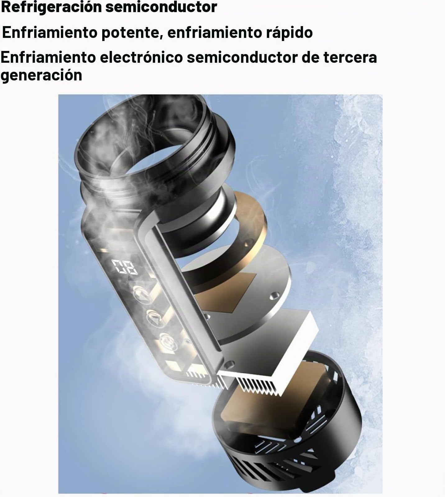Caso de Viaje de Enfriador de Botella de Insulina, Caja de Viaje de Enfriador Diabético Portátil con Cargador USB, Temperatura de La Caja 0-18 ℃, Control de Temperatura Digital, Black