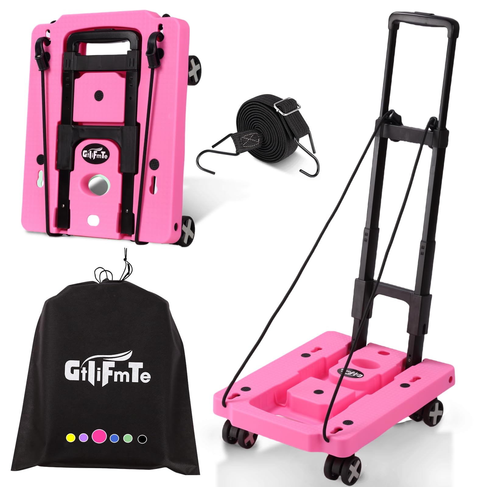 Foldable Hand Truck - Lightweight Luggage Cart -10