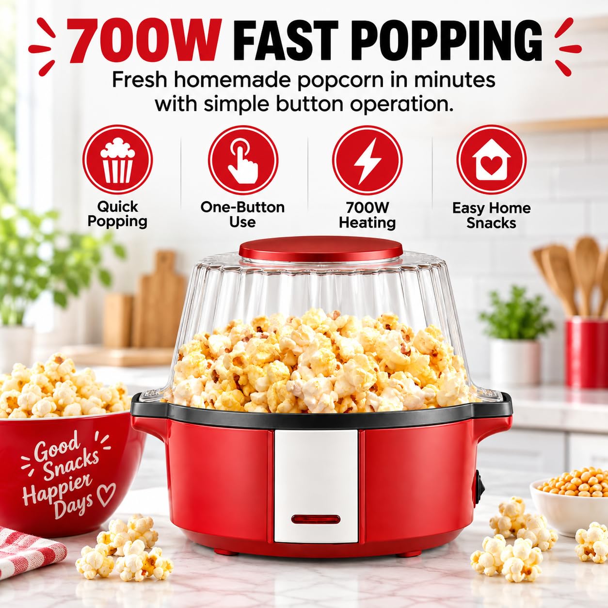 Maszyna do popcornu, automatyczna elektryczna maszyna do popcornu