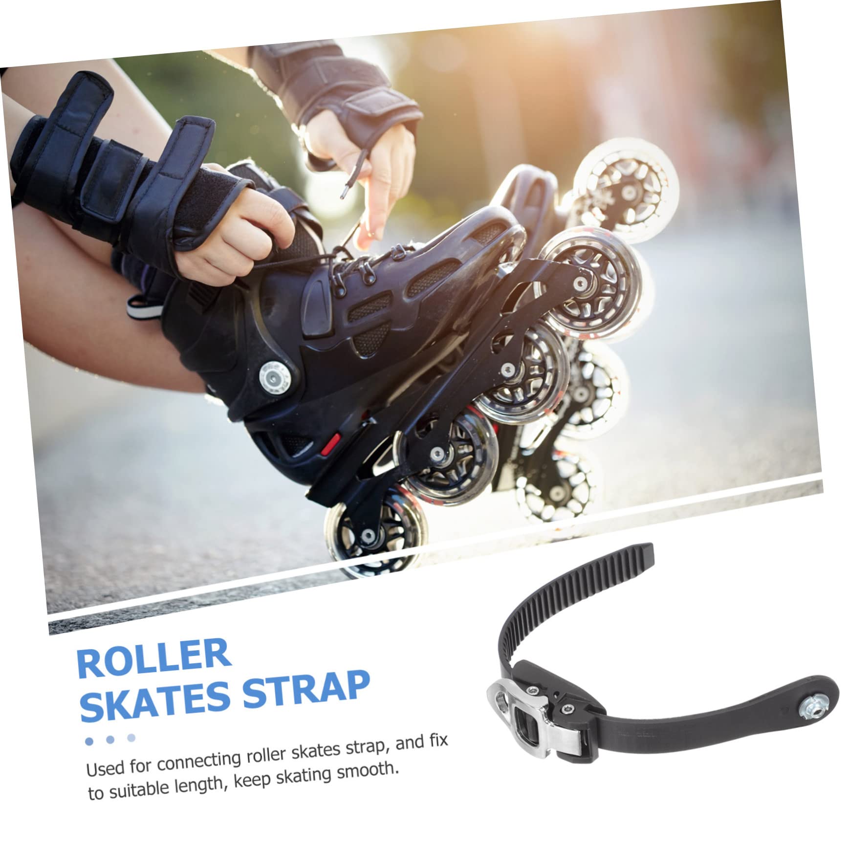 BELLIFFY Replaceable Ice Skates Buckle Straps Roller Skate Supplies for Women's Ratchet Boot Strap