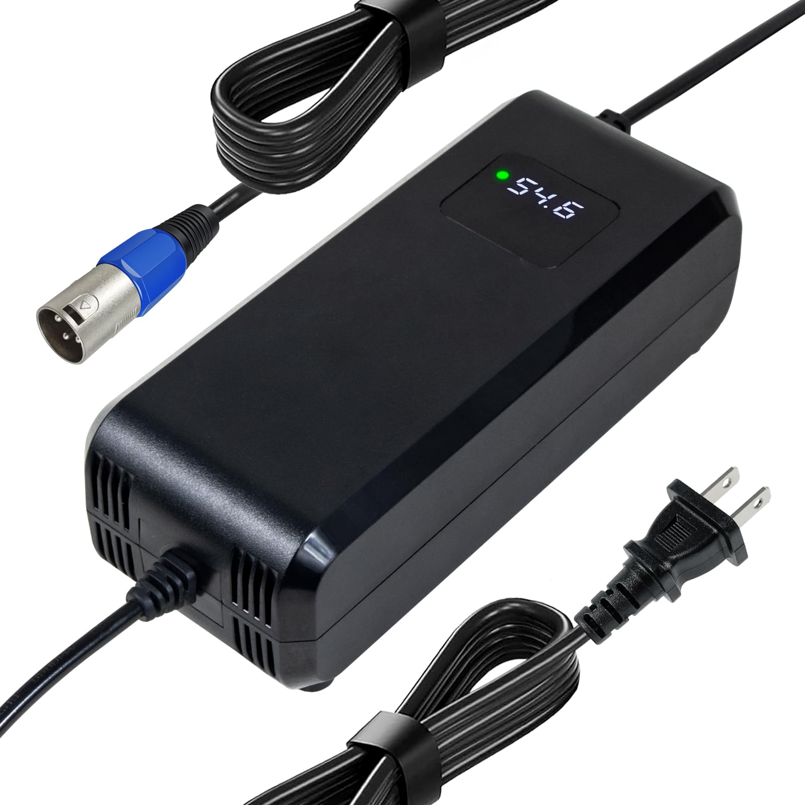 Amazon.com: YZPOWER 54.6V 4A Lithium Battery Charger for 48V 13s
