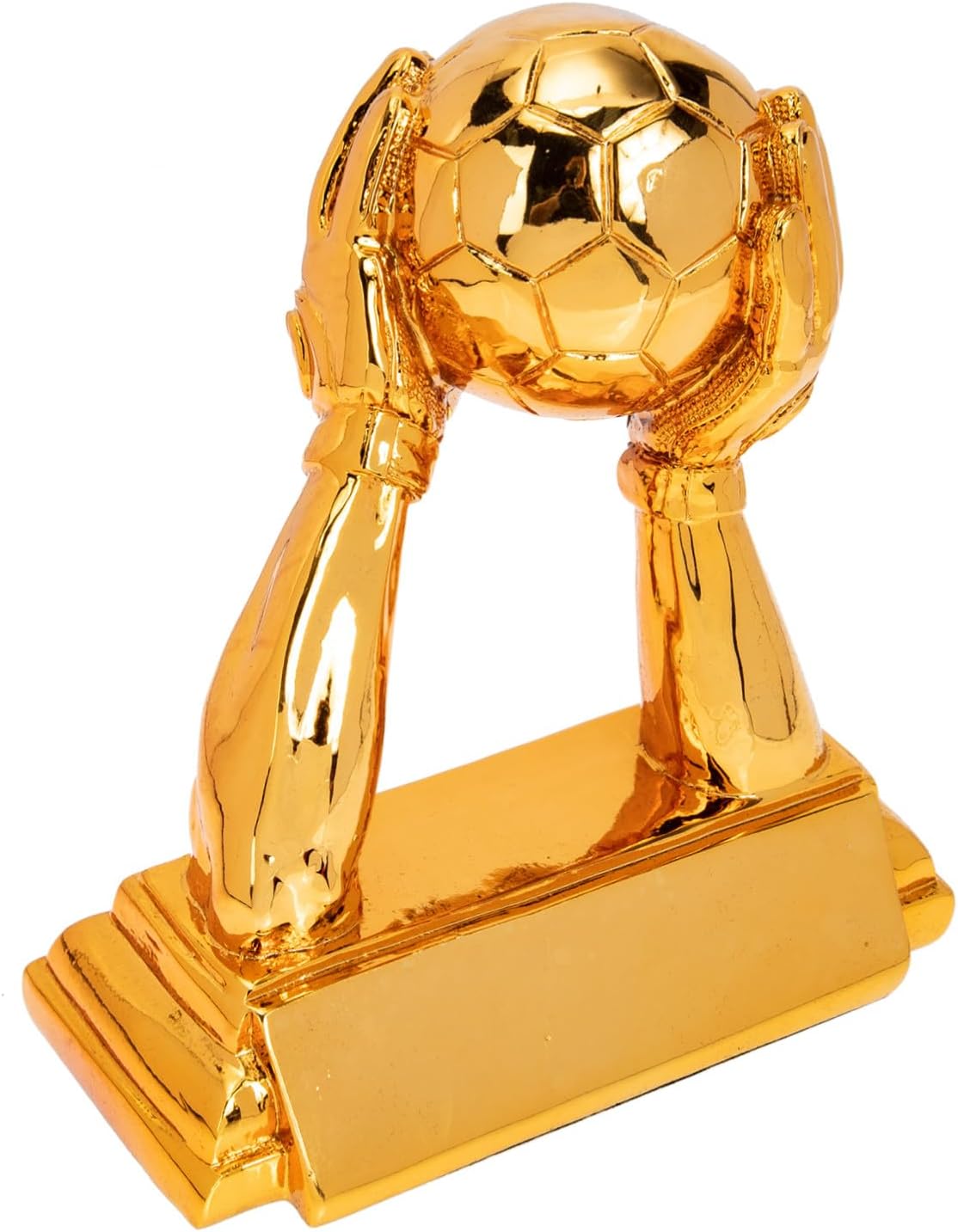 Golden Hand Soccer Trophy Resin Adornment Versatile Football Goalkeeper Award for Sports Fans Celebration Decor