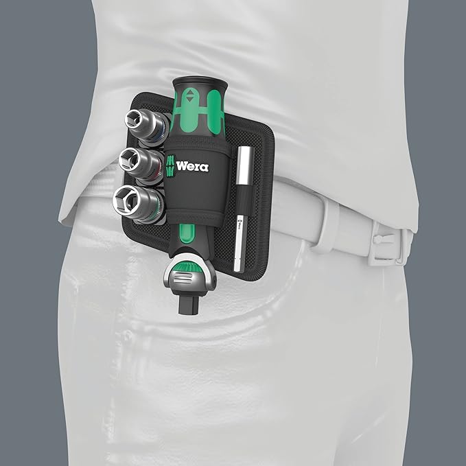 Wera 8009 Zyklop Pocket Set Imperial 2, Juego de Llaves de Trinquete, 18 Piezas miniatura 8