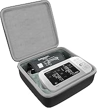 co2CREA Hard Travel Case Bag for Omron X7 Smart /M7 Intelli IT HEM-7361T-EBK /M500 Intelli IT /M6 Comfort Upper Arm Blood Pressure Monitor Bag Only, black, Modern