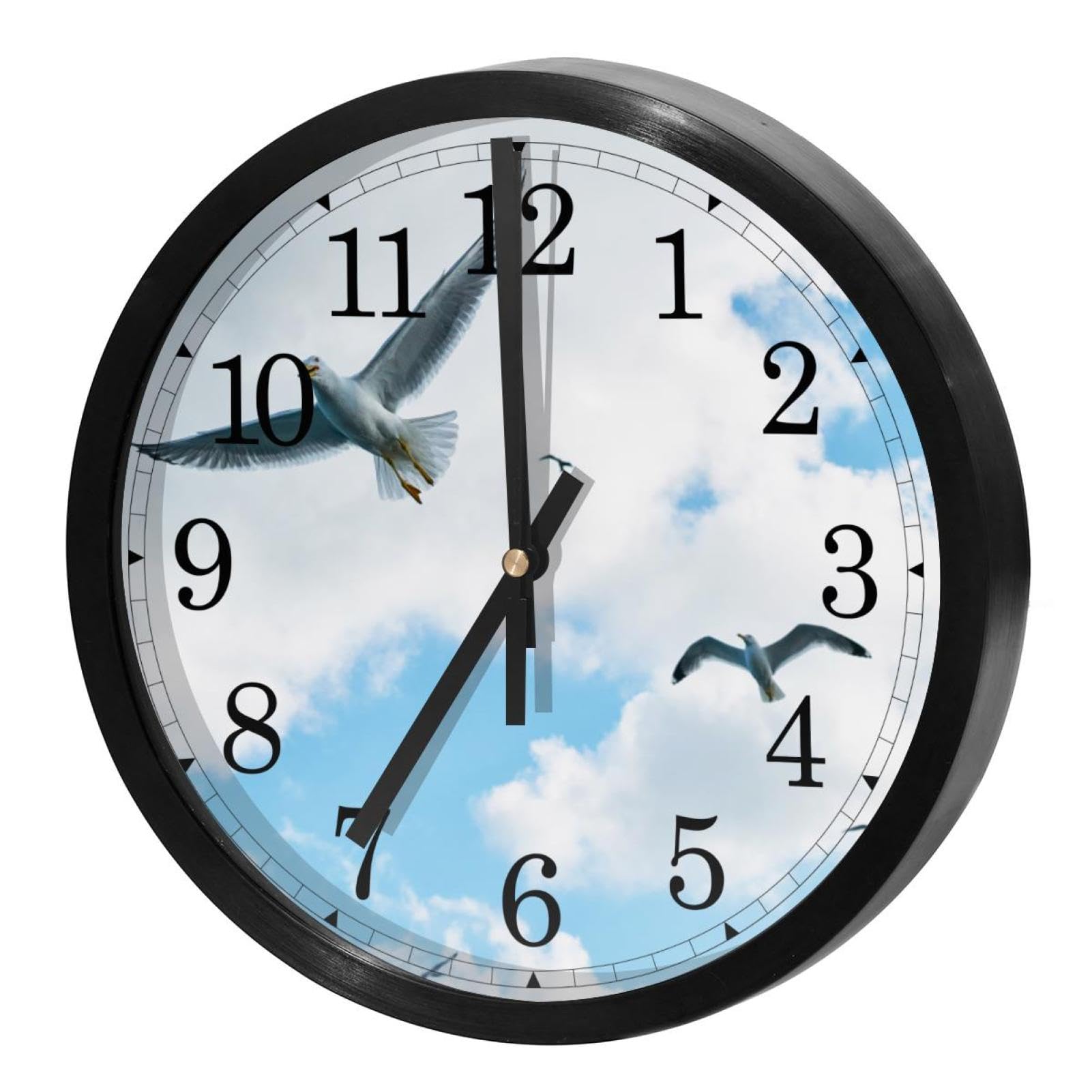 Horloge murale sans tic-tac à mouvement quartz pour un sommeil et un travail paisibles