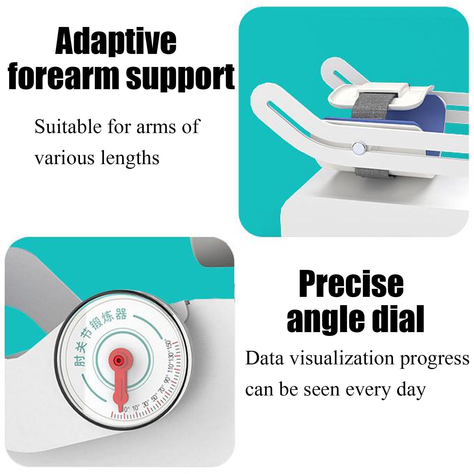 Dispositivo elettrico per la riabilitazione dell'articolazione del gomito,stecca stabilizzatrice per gomito post-operatoria regolabile da -10° a 150°,per frattura del braccio