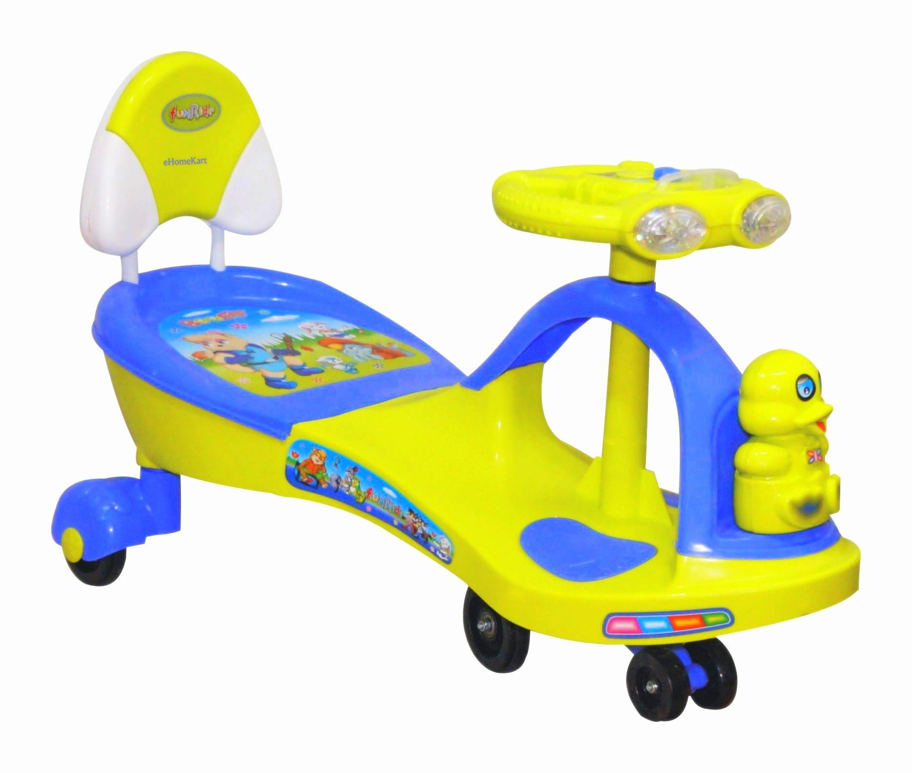 FunRide Boost Swing Car Rider -Twist and Swing Magic Car- No Batteries, Gears or Pedals Twist, Swivel, Go - Kids Ride On for Boys and Girls for Age 3+ Weight Capacity Upto 100 Kg (Green) (B09XVC2GHB) Amazon Price History, Amazon Price Tracker