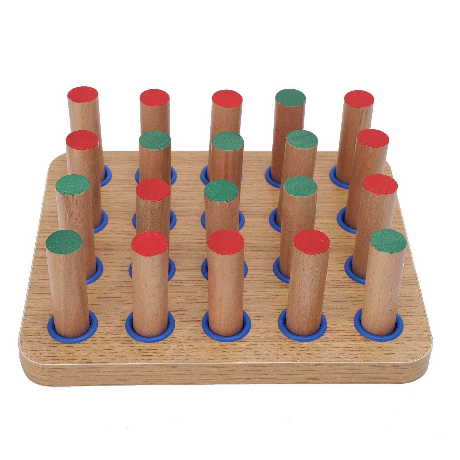 Wooden Insertion Plate, Hand Rehabilitation Peg Board to Improve Fine Motor Skills and Hand Eye Coordination, Wood Recovery Pegboard for Finger Dexterity Exercises