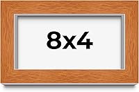 Vista 153 de Marco marrón de 18 x 24 pulgadas, marco de madera maciza de nuez de miel, ancho de moldeo de 0.875 pulgadas, profundidad de rabo de 0.875 pulgadas