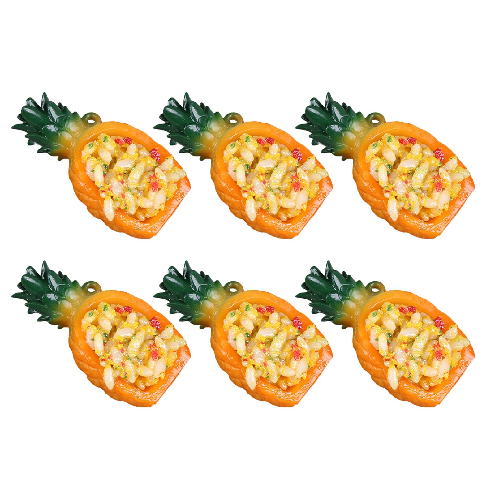 Msioytog Pineapple Fried Rice Artificial Model Simulation Model Realistic Chinese Food For Display Props Food Simulations