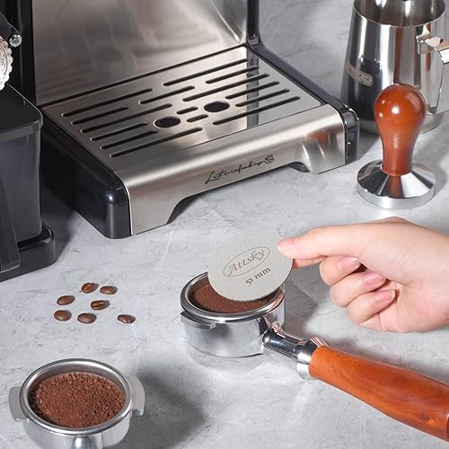 Miniatura 3 de Pantalla de disco de espresso de 2.008 in, filtro de espresso para cesta de filtro portafiltro de 2.008 in, pantalla de espresso reutilizable con