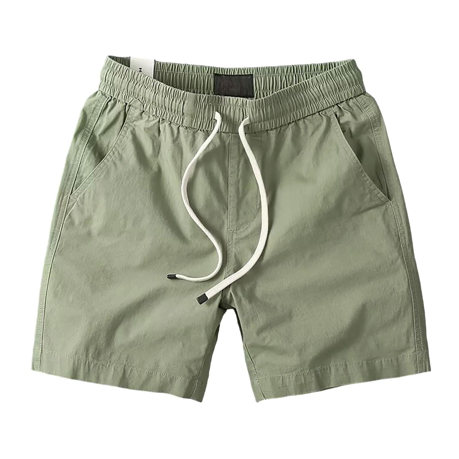Short chino fin et léger en lin pour homme