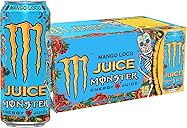 Monster Energy Juice Monster Mango Loco, Energy + Juice, Energy Drink, 16 Ounce (Pack of 15)