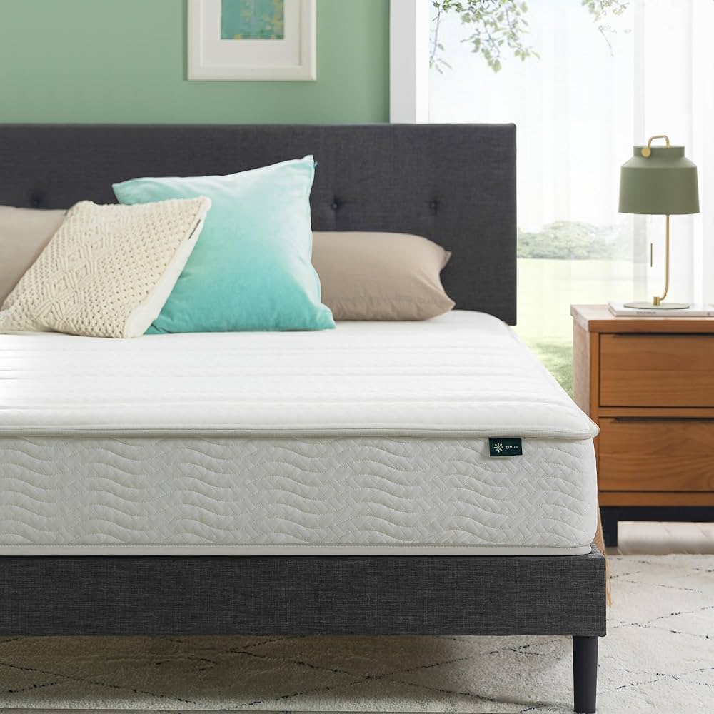 ままま Amazon.com: ZINUS 8 Inch Foam and Spring Hybrid Mattress