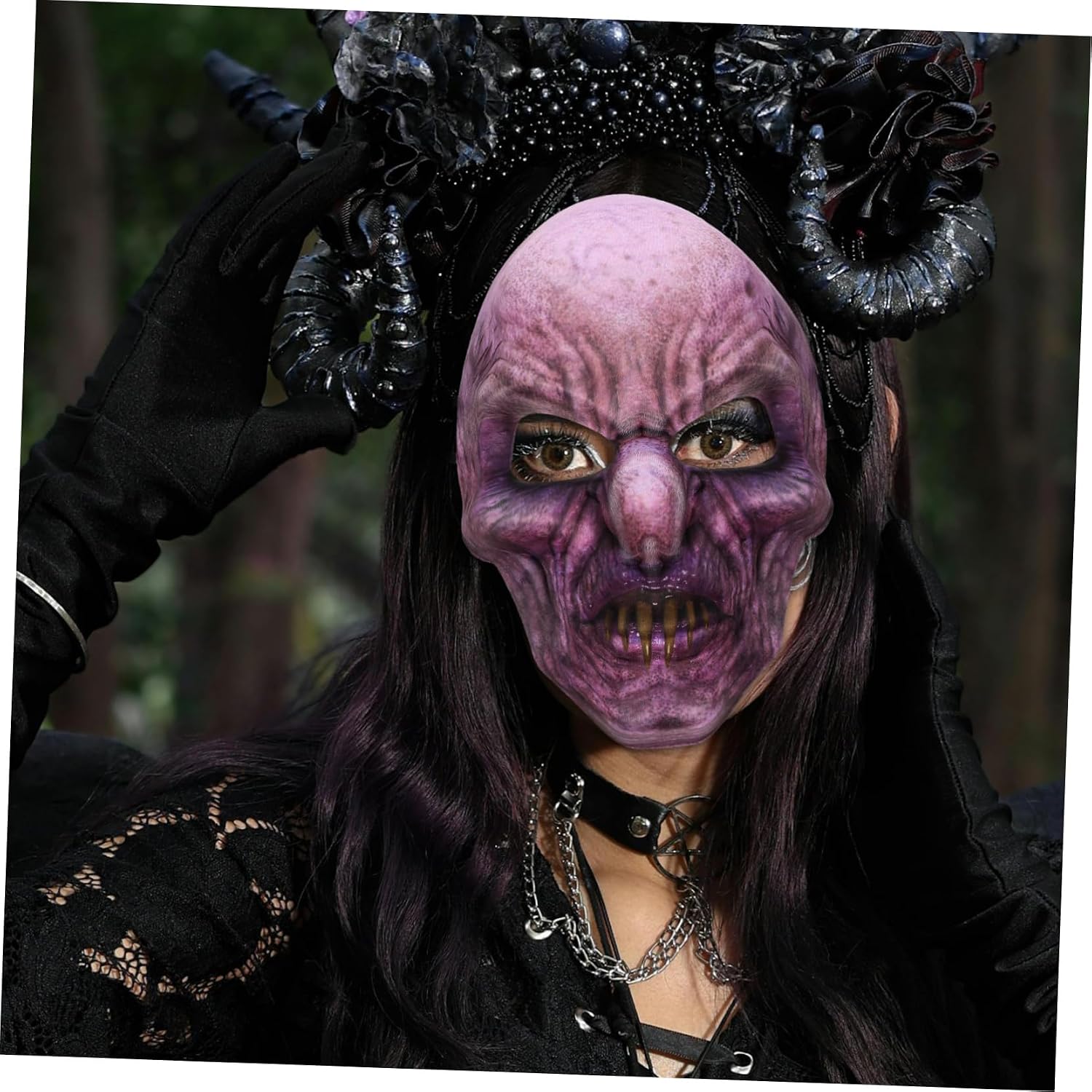 PRETYZOOM Scary Skull Mask Unique Cosplay Accessory for Halloween Parties Decorative Skull Design for Festivals and Stage