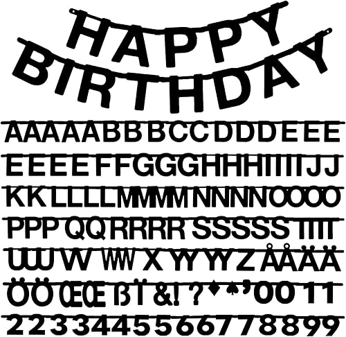 Miniatura 1 de SUNBEAUTY kit de decoración con cartel de símbolos y letras personablizables temáticos para fiestas para bodas, cumpleaños bienvenidas, decoraciones