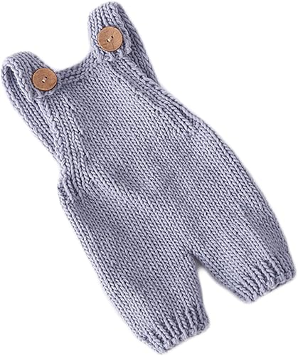 Zeroest Accesorios de fotografía para bebés, trajes de sesión de fotos para niños y niñas, disfraz de ganchillo para recién nacidos, ropa de punto