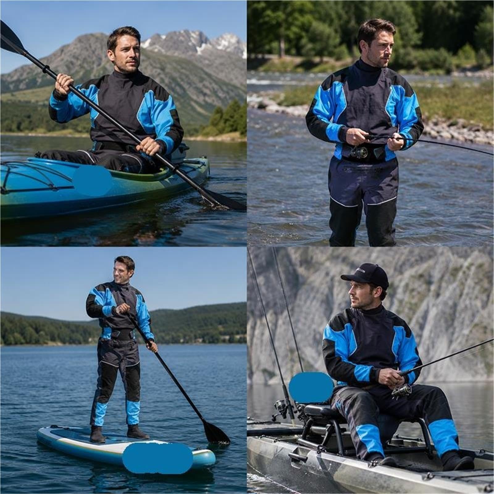 Muta stagna impermeabile da uomo a 3 strati for kayak for canoa