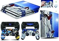 Vista 1 de PS4 PRO - Adhesivo de vinilo personalizado para consola + juego de 2 fundas de controlador