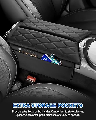 Miniatura 5 de Karltys Funda de consola central para Mercedes Benz Clase E W213 2019-2023 CLS 450 accesorios 2017-2023, de cuero antiarañazos, impermeable, clase