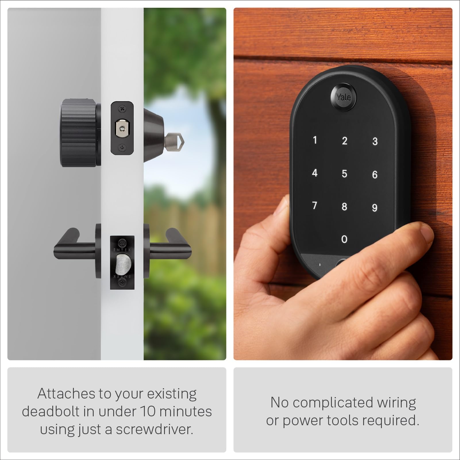 Yale August Wi-Fi Smart Lock with Keypad Touch in Black