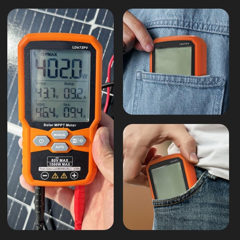per il misuratore di energia solare, tester MPPT FT-1000W, misura Pmax per l'installazione del pannello